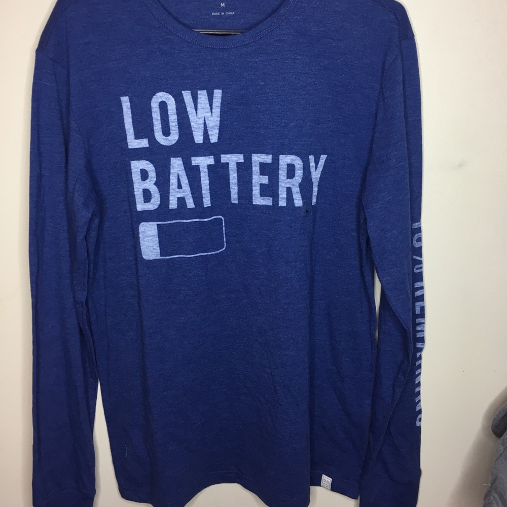 Long sleeve blue tshirt